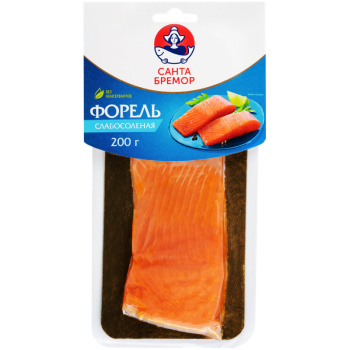 Форель слабосоленая филе-кусок Санта Бремор, 200г