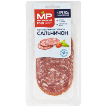 Колбаса Сальчичон сыровяленая Мясницкий ряд нарезка, 90г