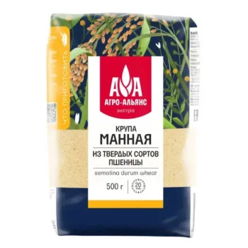 Манка элитная из твердых сортов пшеницы Экстра Агро-Альянс, 500г