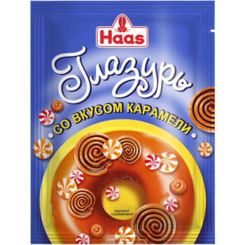 Глазурь ХААС со вкусом карамели 75г
