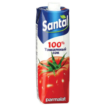 Сок Сантал томатный для детского питания, 1л