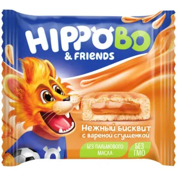 Пирожное HIPPOBO с вареной сгущенкой, 32г
