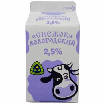 Снежок Северное молоко 2,5% БЗМЖ, 470г