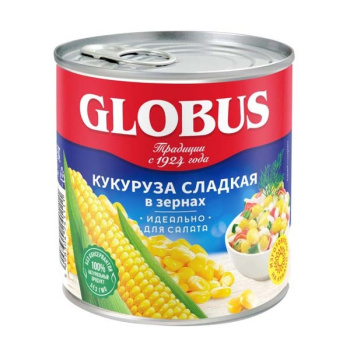 Кукуруза GLOBUS, 340г