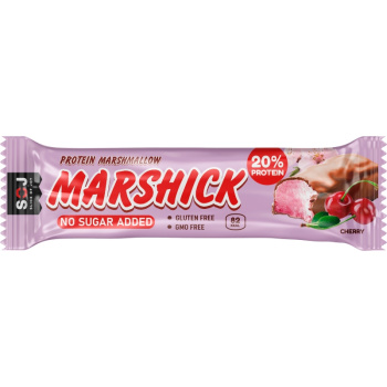 Батончик Marshmallow Soj с ароматом вишни в молочном шоколаде без сахара, 30г