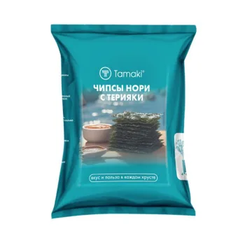 Сушеная морская капуста Tamaki, обжаренная в кунжутном масле со вкусом терияки, 4г