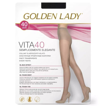 Колготки Golden Lady VITA 40, nero 2