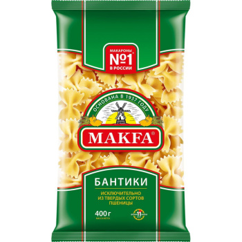 Макароны Бантики, Макфа, 400г