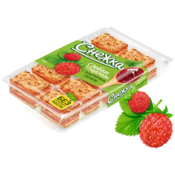 Палочки сдобные Снежка с земляничным джемом, 308г