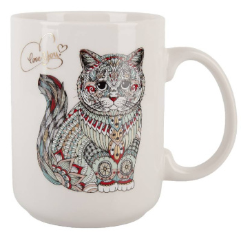 Кружка Kitty, фарфор, 380мл 