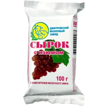 Десерт с изюмом СЗМЖ, 100г