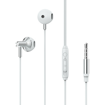 Наушники проводные ВСЁГАЗИН, вкладыши, гарнитура, оплетка TPE металл 