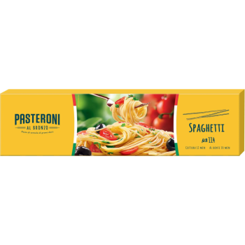 Макаронные изделия Pasteroni 450г Спагетти №114 обечайка