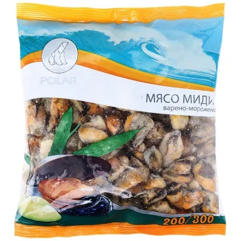 Мясо мидий Полар 200 300, 500г