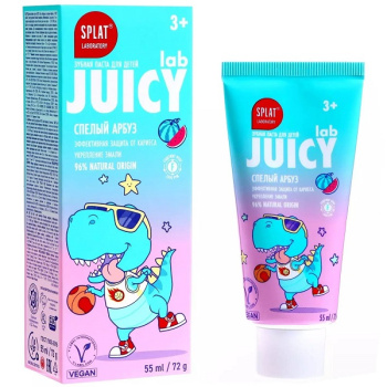 Зубная паста Juicy 55гр со фтором Арбуз