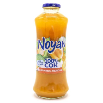 Сок Noyan Абрикос-яблоко без сахара, 750мл