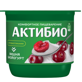 АктиБио йогурт вишня 2,9% БЗМЖ, 130г