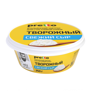 Сыр творожный Pretto 65% БЗМЖ, 250г
