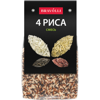 Рисовая смесь Bravolli 4 риса, 350 г