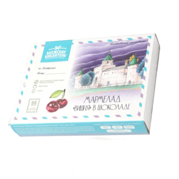 Мармелад Вишня в шоколадной глазури Волжские кондитеры, 220г