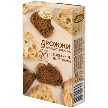 Дрожжи хлебопекарные сухие 70г