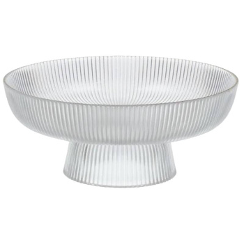 Ваза для фруктов Камелия, цвет прозрачный, 26,3х11 см