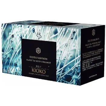 Чай Kioko Silver Sanshin с ароматом бергамота черный, 25пакетиков