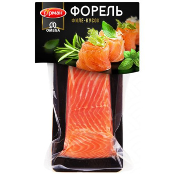 Форель филе ломтики слабосоленая Гурман, 100г