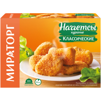 Наггетсы куриные Мираторг Классические, 250г