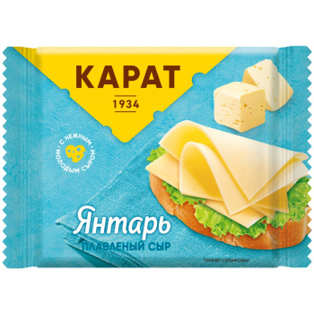 Сыр плавленый Карат Янтарь 25%, 130г