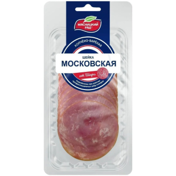 Шейка копчено-вареная Московская от Шефа нарезка Мясницкий ряд, 80г