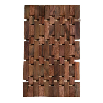 Коврик из тикового дерева, коричневый, 30х20х0,7 см  