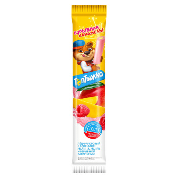Фруктовый лед Топтыжка малина, манго, карамель СЗМЖ, 50г