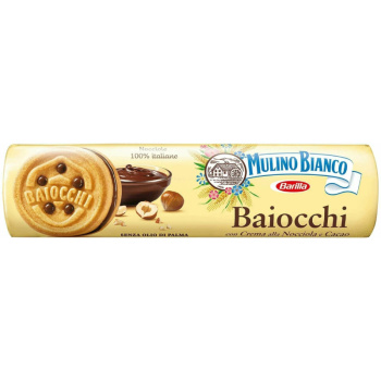 Печенье Barilla Baiocchi какао-ореховый крем, 167г