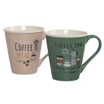 Кружка Domenik, Tableware Cafe art, фарфор, в ассортименте, 340мл