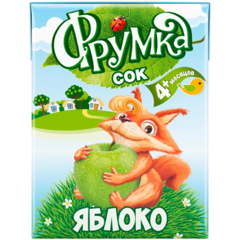 Сок Фрумка яблочный осветленный 0,2л