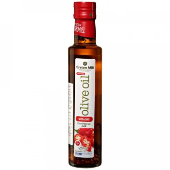 Масло оливковое Extra Virgin с перцем чили CRETAN MILL, 0,25л