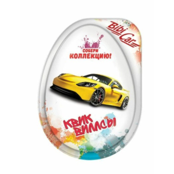 Яйцо Квиквиллсы пластиковое большое и драже с игрушкой, 10г