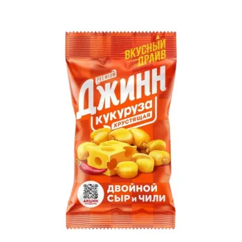 Кукуруза «Джинн», со вкусом двойного сыра и чили, 35г