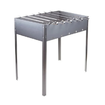 Мангал сборный 500х300х850х0,7мм, 6шамп