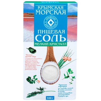 Соль Крымская 500г морская мелкий помол