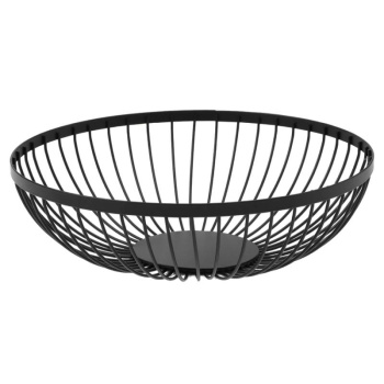 Ваза для фруктов Лофт 28х28х8 см, цвет чёрный 