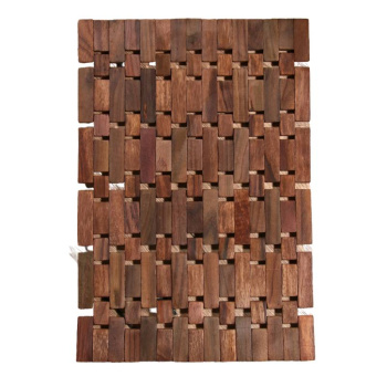 Коврик из тикового дерева, 40х30х0,7см  
