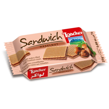 Вафли Лоакер 25г с ореховой начинкой