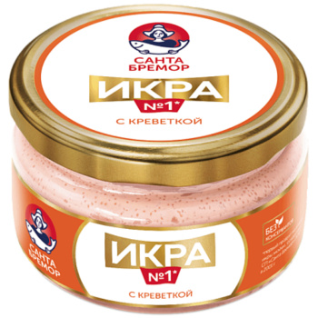Икра Деликатесная с креветкой Санта Бремор, 180г