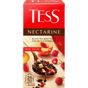 Чай Тесс Нектарин чёрный, 25 пакетиков