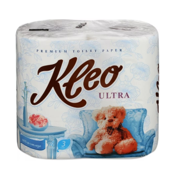 Туалетная_бумага_Kleo_3сл_4шт_Ultra_С86