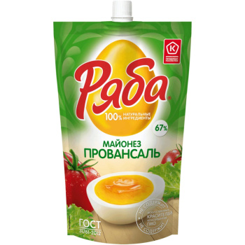 Майонез Ряба Провансаль 67%, 350г