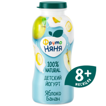 Йогурт пит. ФН 200мл 2,5% с яблоком и бананом