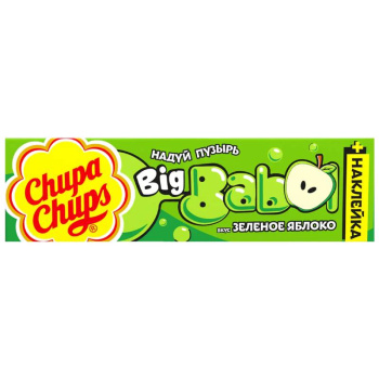 Жевательная резинка Chupa-Chups big babol со вкусом яблока, 21г